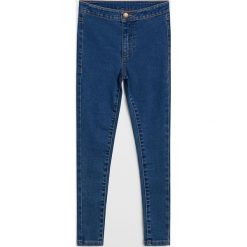 Mango Kids - Jeansy Super Skinny 110-164 cm. Niebieskie jeansy dziewczęce Mango Kids, bez wzorów, z elastanu. Za 69,90 zł.