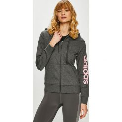 Adidas Performance - Bluza. Szare bluzy damskie adidas Performance, s, bez wzorów, z bawełny, bez rękawów, z kapturem. W wyprzedaży za 139,90 zł.