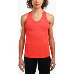 Koszulka do biegania damska SAUCONY HYDRALITE TANK / SA1540-VRR. Różowe bluzki damskie marki Saucony, bez wzorów, bez kołnierzyka. Za 79,00 zł.