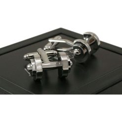 Spinki do Mankietów - HANTLE, Siłownia, Fitness SPMALT0082. Spinki do mankietów męskie Alties, z mosiądzu. Za 45,00 zł.