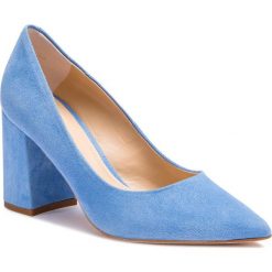 Półbuty SOLO FEMME - 75403-89-I53/000-04-00 Błękitny. Niebieskie półbuty damskie Solo Femme, bez wzorów, ze skóry, bez obcasa, na obcasie, bez zapięcia. W wyprzedaży za 239,00 zł.