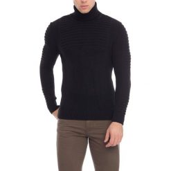 Golfy męskie: Sweter w kolorze czarnym