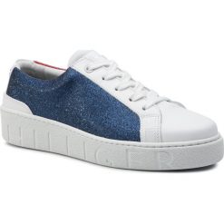 Sneakersy TOMMY HILFIGER - Glitter Dress Sneaker FW0FW04136 Rwb 020. Białe półbuty damskie TOMMY HILFIGER, ze skóry. W wyprzedaży za 299,00 zł.