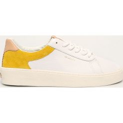 Gant - Buty skórzane Lagalilly. Białe buty sportowe damskie GANT, bez wzorów, ze skóry, sportowe. Za 479,90 zł.