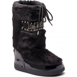 Śniegowce LOVE MOSCHINO - JA24052G06JS0000 Nero. Czarne śniegowce damskie Love Moschino, z materiału. Za 719,00 zł.