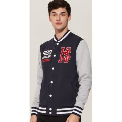 Bluza bejsbolówka - Granatowy. Niebieskie bejsbolówki męskie House, l. Za 129,99 zł.