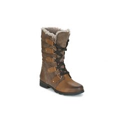 Kozaki Sorel EMILIE LACE. Pomarańczowe kozaki damskie marki Sorel, bez obcasa, bez zapięcia. Za 671,20 zł.