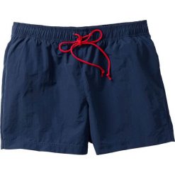 Szorty plażowe bonprix ciemnoniebieski. Niebieskie spodenki i szorty męskie bonprix, s, w paski. Za 37,99 zł.