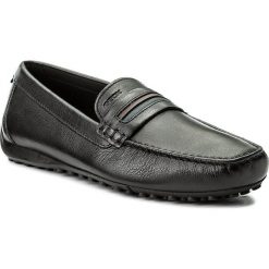 Mokasyny GEOX - U Snake Moc 2Fit A U64D6A 00085 C9999 Black. Czarne mokasyny męskie Geox, ze skóry, klasyczne. W wyprzedaży za 339,00 zł.