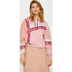 Pinko - Bluza. Różowe bluzy damskie Pinko, s, z nadrukiem, z elastanu. W wyprzedaży za 699,90 zł.