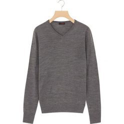 Sweter w kolorze szarym. Szare swetry męskie Rodier, xxl, z wełny, klasyczne. W wyprzedaży za 99,95 zł.