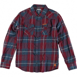 Koszula " Broome" w kolorze czerwono-niebieskim. Czerwone koszule chłopięce marki Cars Jeans, w kratkę, z klasycznym kołnierzykiem. W wyprzedaży za 69,95 zł.
