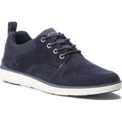 Sneakersy TOMMY HILFIGER - Lightweight Suede Mix Shoe FM0FM01740 Midnight 403. Niebieskie sneakersy męskie TOMMY HILFIGER, na co dzień, bez wzorów, ze skóry, eleganckie, bez zapięcia. W wyprzedaży za 349,00 zł.