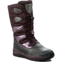 Kozaki dziewczęce: Śniegowce GEOX – J Orizont B G.Abx C J742BC 0FU50 C7357 D Dk Burgundy