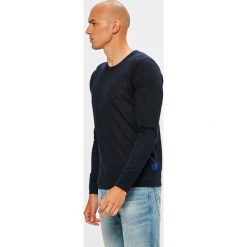 Scotch & Soda - Sweter. Niebieskie swetry klasyczne męskie marki Scotch & Soda, s, z bawełny, z okrągłym kołnierzem. W wyprzedaży za 239,90 zł.