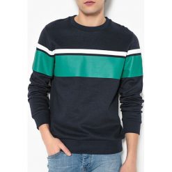 Bluza z okrągłym dekoltem, w pasy. Szare bluzy męskie rozpinane marki La Redoute Collections, l, z bawełny, z długim rękawem, długie. Za 88,16 zł.