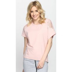 Bluzki damskie: Różowy T-shirt Baby You're Mine