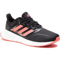 Buty adidas - Runfalcon K FV9441 Core Black/Signal Pink/Cloud White. Czarne buty sportowe damskie Adidas, bez wzorów, z tworzywa sztucznego, sportowe, do biegania. Za 169,00 zł.