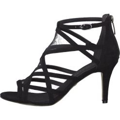Tamaris sandały damskie 39 czarne. Czarne sandały damskie Tamaris, bez wzorów, eleganckie, na wysokim obcasie, na obcasie, bez zapięcia. Za 200,00 zł.