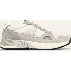 Emporio Armani - Buty. Czarne sneakersy męskie Emporio Armani, ze skóry, bez zapięcia. Za 919,90 zł.