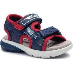Sandały GEOX - B S.Flexyper B.B B922UB 014BU C0735 S Navy/Red. Niebieskie sandały chłopięce Geox, ze skóry ekologicznej, bez zapięcia. W wyprzedaży za 179,00 zł.