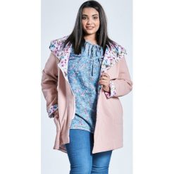 Różowa bluza dresowa asymetryczny krój duże rozmiary kontrast OVERSIZE PLUS SIZE WIOSNA. Różowe bluzy damskie Moda Size Plus Iwanek, z elastanu, biznesowe, bez kaptura. Za 199,90 zł.