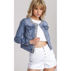 Niebieska Kurtka Kresida. Niebieskie kurtki damskie Renee, s, bez wzorów, z jeansu, bez kaptura. Za 129,99 zł.