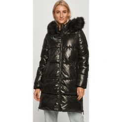 Dkny - Kurtka. Czarne kurtki damskie DKNY, s, bez wzorów, z poliesteru, długie, z kapturem. Za 1299,00 zł.