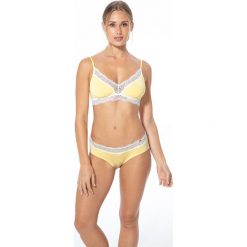 Dorina - Figi Yvette. Żółte majtki damskie Dorina, s, bez wzorów, z elastanu. W wyprzedaży za 24,90 zł.