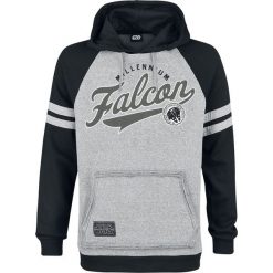Star Wars Millenium Falcon Bluza z kapturem szary/czarny. Brązowe bluzy męskie rozpinane marki Black Premium by EMP, xxl, z kapturem. Za 199,90 zł.