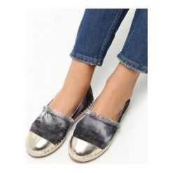 Espadryle damskie: Czarne Espadryle Cheerleader