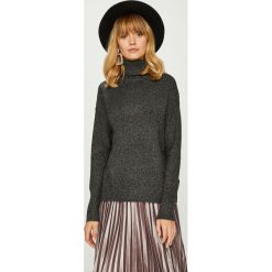 Vero Moda - Sweter. Szare swetry damskie Vero Moda, s, bez wzorów, z elastanu, z krótkim rękawem, krótkie, bez kaptura. W wyprzedaży za 59,90 zł.