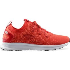 Buty sportowe damskie OBDS300 - czerwony melanż. Czerwone buty sportowe damskie 4f, bez wzorów, z dzianiny, sportowe. Za 199,99 zł.