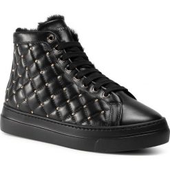 Sneakersy STOKTON - 120-D Vitello Nero/Acc Oro. Czarne półbuty damskie Stokton, ze skóry. Za 1199,00 zł.