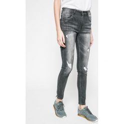 Answear - Jeansy Uu Your Only Limit. Szare jeansy damskie rurki marki ANSWEAR, s, z elastanu. W wyprzedaży za 59,90 zł.