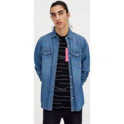 T-shirty męskie: Koszulka z jaskrawą kieszonką