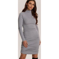 Szara Sukienka Elrintia. Szare sukienki damskie Renee, s, bez wzorów, bez kołnierzyka, bez rękawów, mini. Za 79,99 zł.