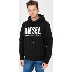 Diesel S-Gir Bluza Czarny. Czarne bluzy męskie Diesel, s, z nadrukiem, z bawełny, bez kołnierzyka, bez rękawów, bez kaptura. Za 526,95 zł.