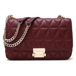 Michael Kors Torebka Damska Burgundowa. Czerwone torebki klasyczne damskie marki Michael Kors. Za 1509,00 zł.