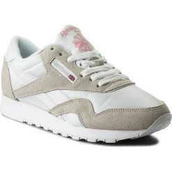 Buty Reebok - Cl Nylon 6394 White/Light Grey. Szare buty sportowe damskie Reebok, bez wzorów, ze skóry, sportowe. W wyprzedaży za 189,00 zł.