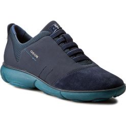 Półbuty GEOX - D Nebula G D641EG 01122 C4460 Navy/Octane. Niebieskie półbuty damskie skórzane Geox, na płaskiej podeszwie. W wyprzedaży za 319,00 zł.
