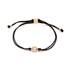 Bransoletka w kolorze czarnym z kryształem Swarovski. Żółte bransoletki damskie z cyrkoniami marki Ania Kruk, srebrne. W wyprzedaży za 64,95 zł.