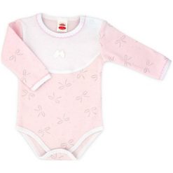 Makoma Body Dziewczęce Butterfly 92 Biały/Różowy. Różowe body niemowlęce Makoma, bez wzorów, z długim rękawem. Za 35,00 zł.