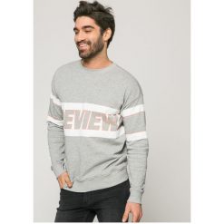 Review - Bluza. Szare bluzy męskie marki Review, m, z nadrukiem, z bawełny, bez kaptura. W wyprzedaży za 89,90 zł.