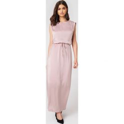 Długie sukienki: Saint Tropez Sukienka maxi z wiązaniem - Pink