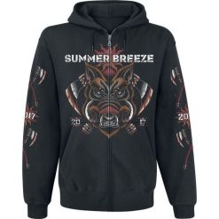 Bluzy męskie: Summer Breeze Boar Bluza z kapturem rozpinana czarny