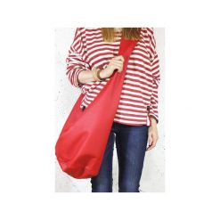 Long Boogi bag czerwona wygodna torba z szerokim paskiem. Czerwone torebki klasyczne damskie marki Hairoo, w paski. Za 205,00 zł.