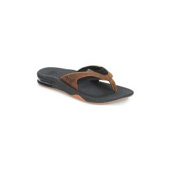 Japonki Reef LEATHER FANNING. Pomarańczowe klapki męskie marki Reef, bez wzorów. Za 269,00 zł.