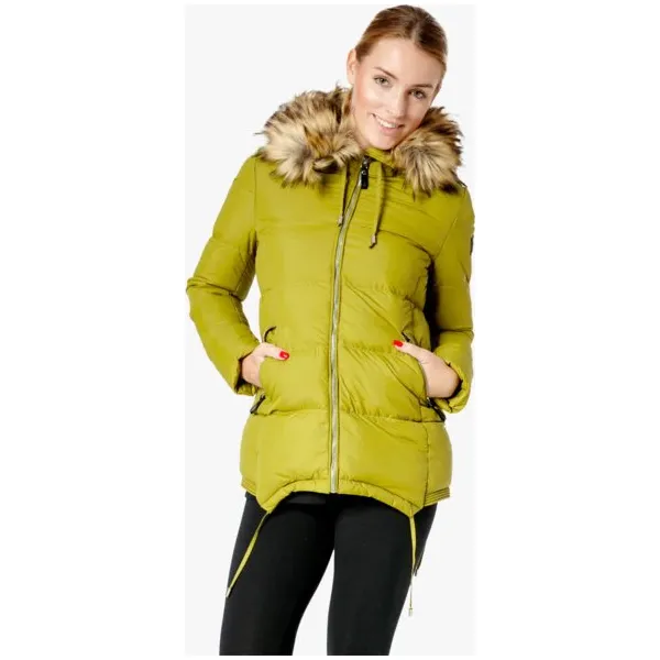 Feewear Kurtka Love2 , zielony, rozmiar XS. Zielone kurtki damskie Feewear, s, bez wzorów, z materiału, bez kaptura. W wyprzedaży za 199,99 zł.