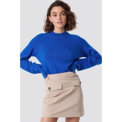Moves Sweter Savea - Blue. Niebieskie swetry klasyczne damskie marki Moves, z dzianiny, z okrągłym kołnierzem. Za 242,95 zł.
